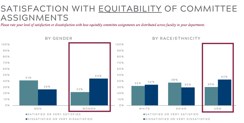 Satisfaction with Equitability of Committee Assignments chart